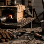 Forge maison au charbon : tuyère et réfractaire chauffé sans fissurer