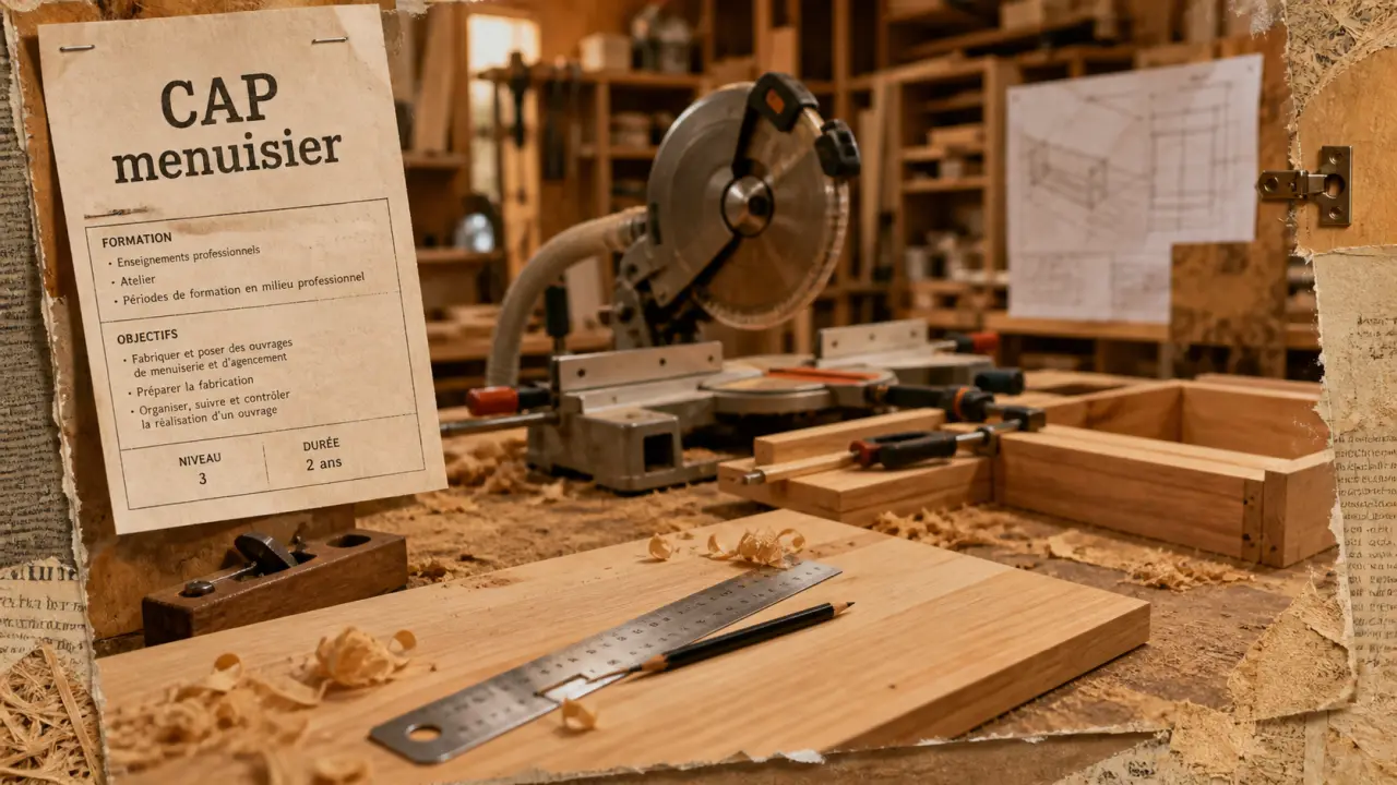 Reconversion menuiserie : atelier, planche et CAP menuisier