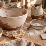 Engobe poterie au stade cuir : moins de coulures et décollements