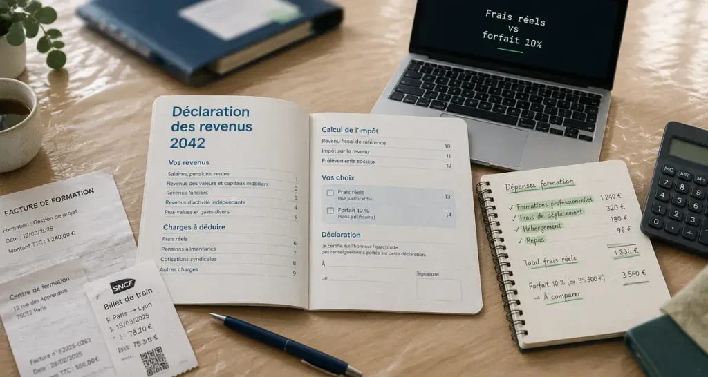 Formation professionnelle : déclarez les revenus et déduisez les frais sous conditions