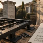 Grille fer forge entre deux piliers : erreurs de dimensions de pose