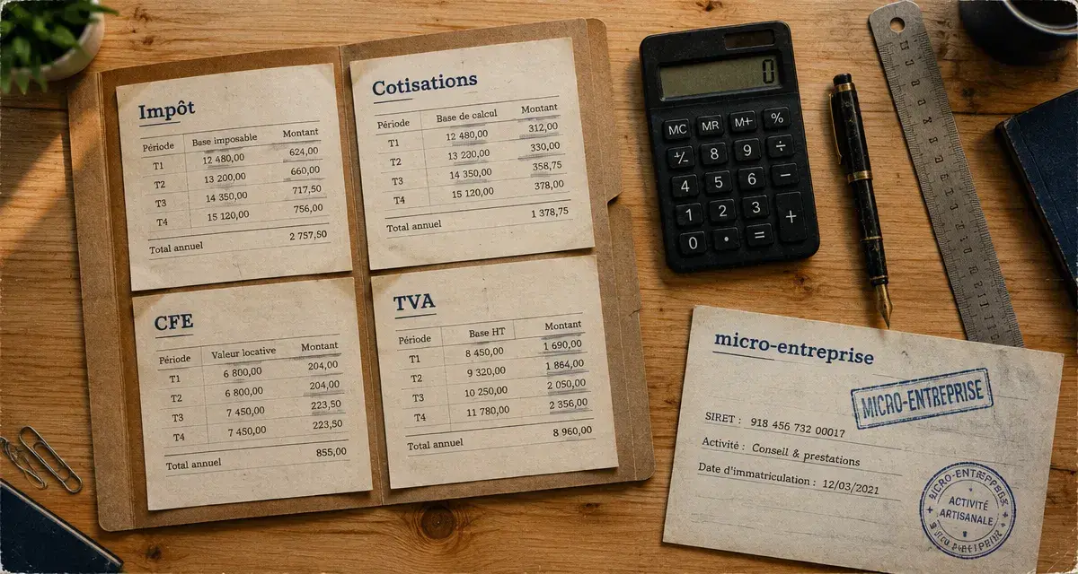 Imposition micro entreprise : calcul abattements et net