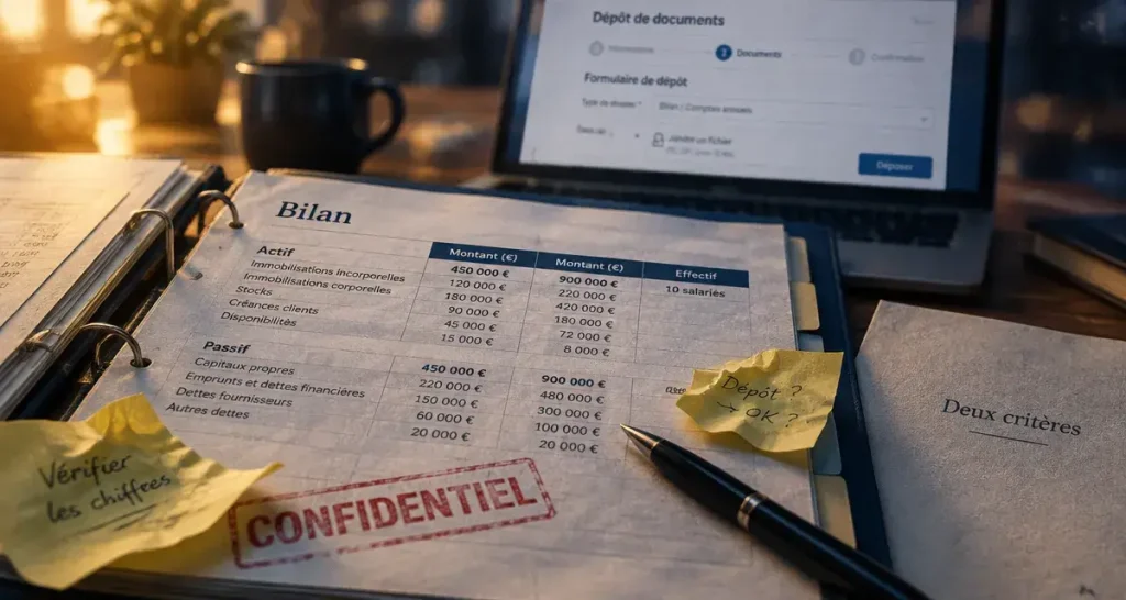 Micro-entreprise : la confidentialité des comptes dépend de 2 seuils respectés sur 3